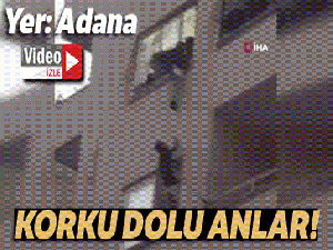 Pencerede asılı kalan çocuk ölümden döndü