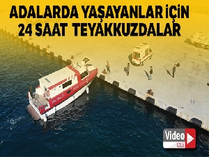 Adalar'da yaşayan vatandaşlar için deniz ambulansları 24 saat teyakkuzda bekliyor