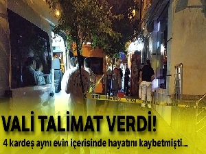 Vali Yerlikaya'dan Fatih'te ölen kardeşler için talimat