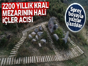 2200 yıllık kral mezarının hali içler acısı