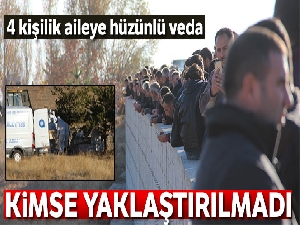 Antalya'da evinde ölü bulunan ailenin cenazeleri Erzurum'da toprağa verildi