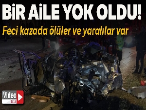 3 kişinin öldüğü 7 kişinin yaralandığı kaza anı kamerada