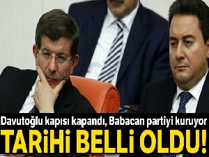 Ali Babacan gelecek ay partiyi kuruyor