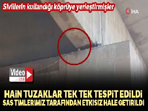 Sivillerin kullandığı köprüye yerleştirilmiş 6 adet EYP imha edildi