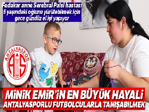 Fedakar anne her ilmeği oğlu için atıyor