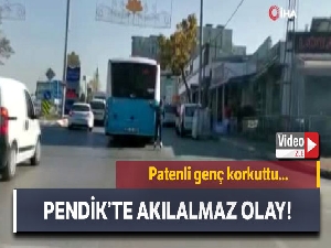 Pendik'te patenli gencin yürekleri ağza getiren yolculuğu kamerada