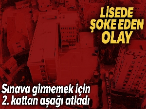 Pendik'te lisede şok eden olay