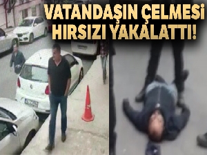 Bankayı soydu, vatandaşın çelmesiyle yakalandı