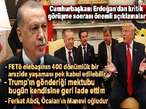 Cumhurbaşkanı Erdoğan'dan kritik görüşme sonrası önemli açıklamalar