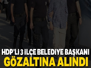 HDP'li 4 belediye başkanına terörden gözaltı