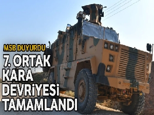 MSB: 'Yedinci kara devriyesi tamamlandı'