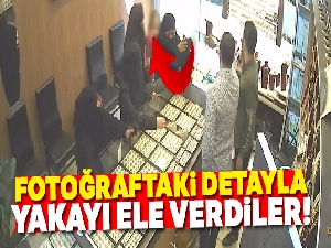 Peçeli altın hırsızları küçük çocuğun yüzü sayesinde yakayı ele verdi