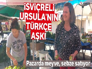 Para kazanmak için değil Türkçe öğrenmek için pazarcılık yapıyor