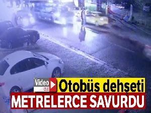 İstanbul'da halk otobüsü dehşeti kamerada