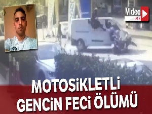 İstanbul'da motosikletli gencin feci ölümü kamerada