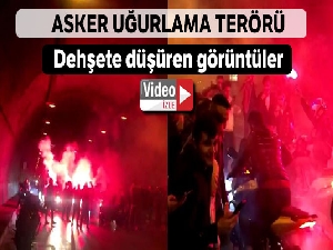 Asker konvoyunda dehşete düşüren görüntüler kamerada