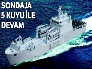 Sondaja beş kuyuyla devam