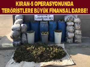 Kıran-5 Operasyonu'nda terörün finans kaynağına büyük darbe