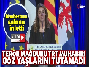 Fransa'daki Terör Mağdurları Kongresi'nde gözyaşı hakim oldu