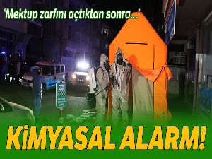 Aksaray'da bir evde kimyasal madde alarmı