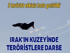 MSB: Irak'ın kuzeyinde 3 terörist etkisiz hale getirildi