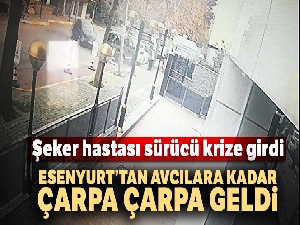 Şeker hastası sürücü krize girdi, yol boyunca 4 araca çarptıktan sonra durabildi