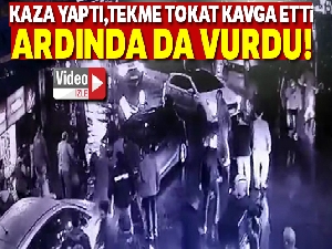 Trafikte kaza sonrası kavga ettiği şahsı bacağından vurdu