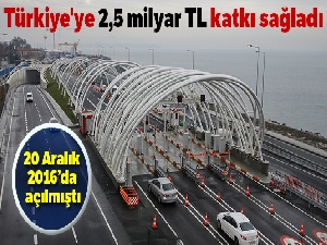 Bakan açıkladı! 'Avrasya Tüneli Türkiye'ye 2,5 milyar TL katkı sağladı'