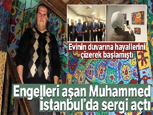 Engelsiz ressamdan 'Umut: Duvarımdaki Renkler' Sergisi