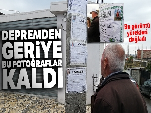 Arnavutluk'ta ölenlerin fotoğrafları elektrik direğinde