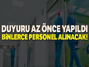 Sağlık Bakanlığı duyurdu! 17 bin 689 personel alınacak