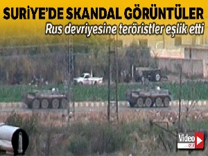 Devriye görevinden dönen Rus askerlerine teröristler araçlarla eşlik etti