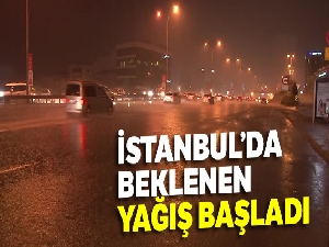 İstanbul'da yağmur etkisini göstermeye başladı