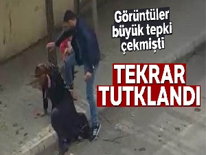 Eşine sokak ortasında şiddet uygulayan koca tekrar tutuklandı