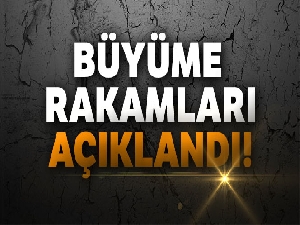 3'üncü çeyrek büyüme rakamları açıklandı