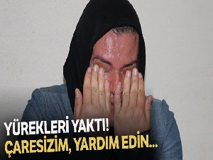 Alkolik olduğu ileri sürülen kocası tarafından tek edilen iki çocuk annesi uzanacak yardım elini bekliyor