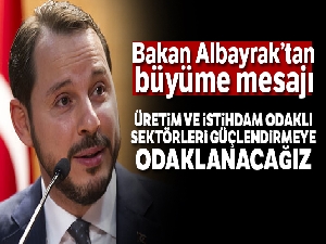Bakan Albayrak'tan büyüme mesajı