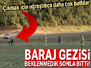 İki arkadaşın baraj gezisi beklenmedik sonla bitti
