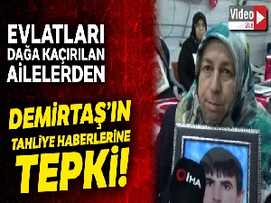 Çocukları dağa kaçırılan ailelerden Demirtaş'ın cezaevinden tahliye edilmesi gündemine tepki