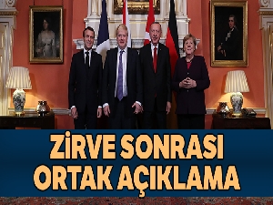 Suriye konulu Dörtlü Zirve sonrası açıklama