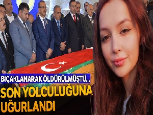 Bıçaklanarak öldürülen Ceren'e gözyaşı