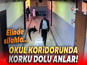 Bayrampaşa'da okul koridorunda korku dolu anlar