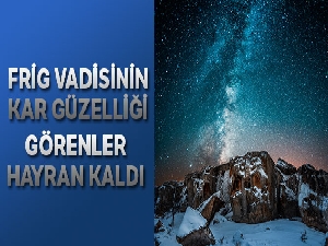 Frig vadisinin kar güzelliği