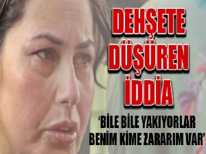 Evinin yandığını gören anne sinir krizi geçirdi