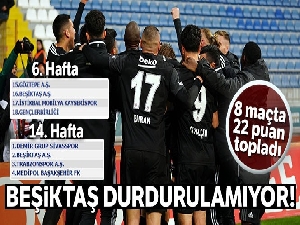 Beşiktaş durdurulamıyor!