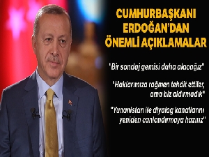 Cumhurbaşkanı Erdoğan'dan kritik açıklamalar