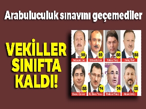 Milletvekilleri sınıfta kaldı!