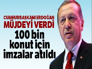 Cumhurbaşkanı Erdoğan'dan sosyal konut müjdesi
