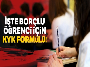 Borçlu öğrenci için KYK formülü