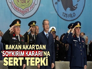 Milli Savunma Bakanı Akar: "Ülkemize ve milletimize karşı kabul edilmesi imkansız iddialar söz konusu"